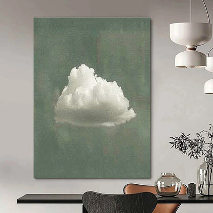 Lone Cloud Art for Minimalist Bedroom & Nature - Lover’s Study DLZ0977