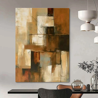 Geometric Warm - Toned Art for Modern Office & Art - Themed Restaurant DLZ1441