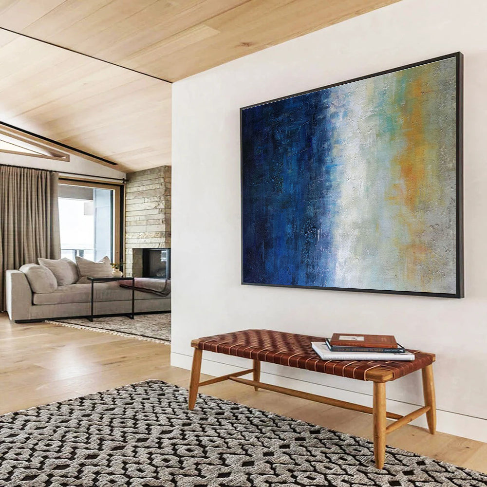 Gradient Abstract Art for Contemporary Hotel Lobby Waiting Areas DLZ3238