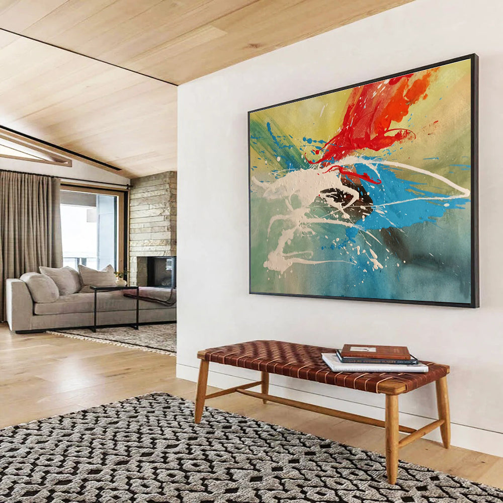 Color Splash Abstract Art for Creative Agency Breakout Zones DLZ3227