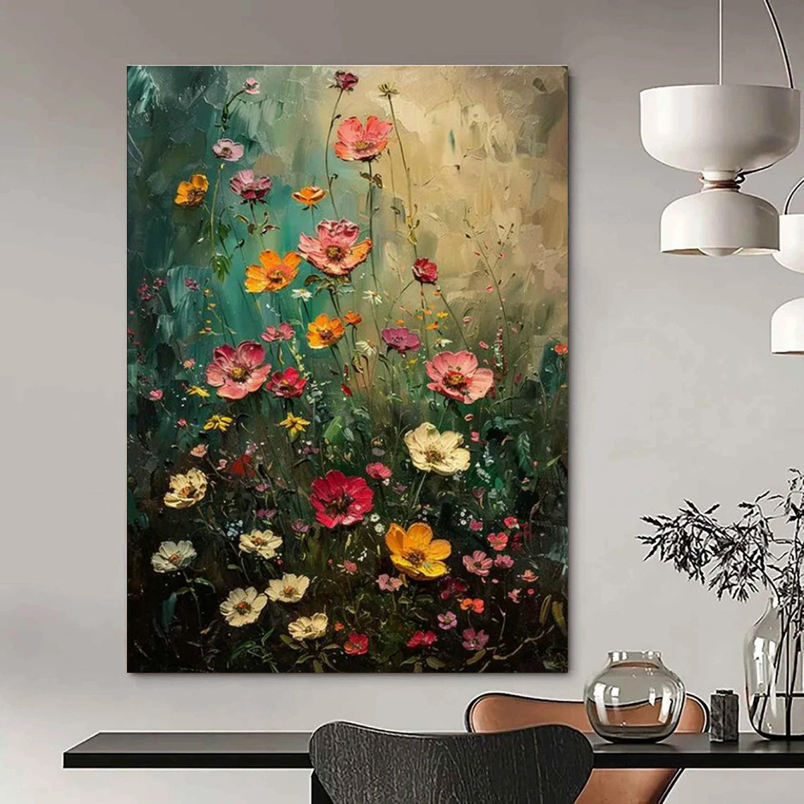 Wildflower Meadow Art for Rustic Kitchen & Outdoor - Inspired Gallery DLZ2254