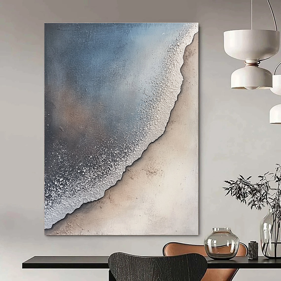 Textured Beach Scene for Coastal - Style Home & Relaxing Spa STSC256