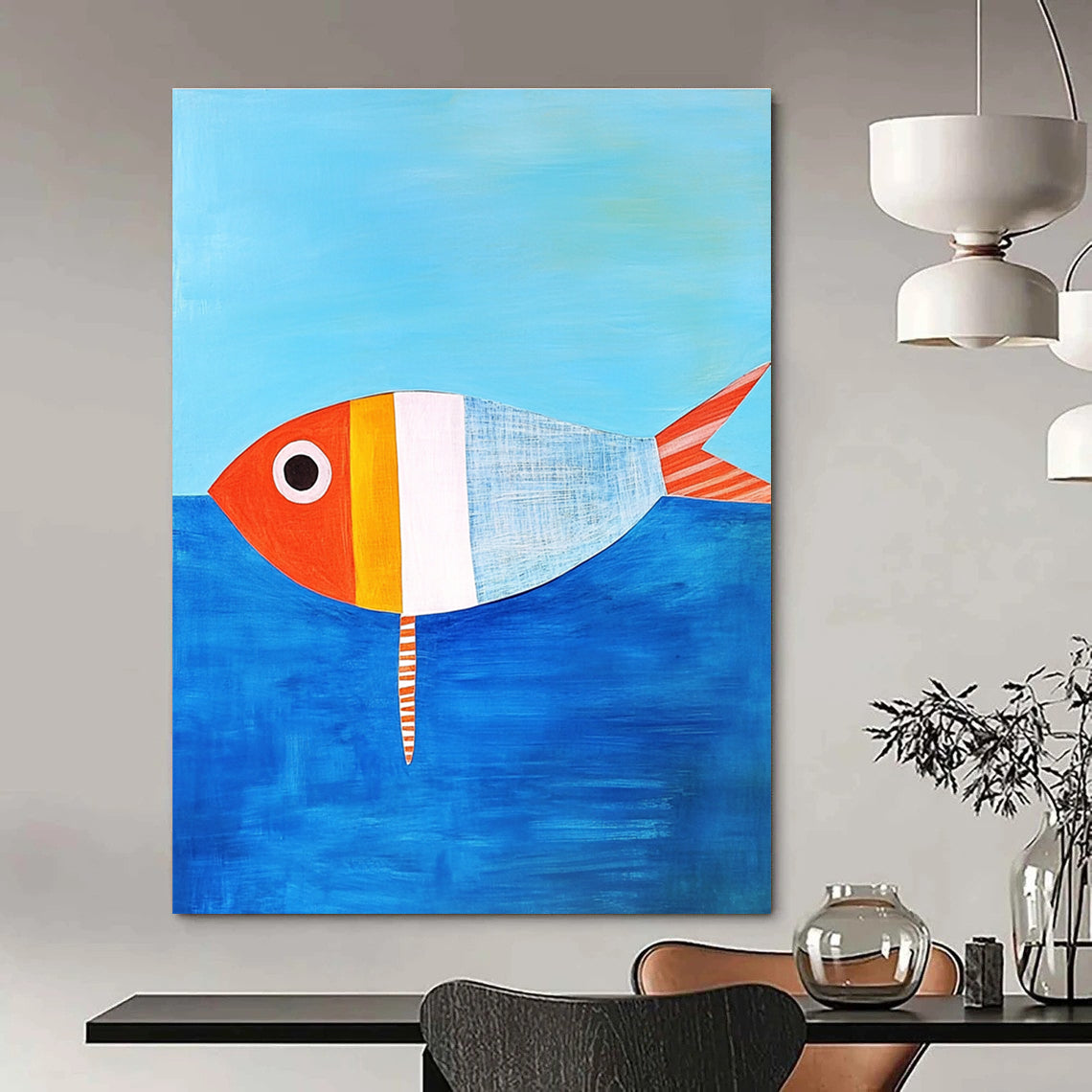 Colorful Striped Fish for Coastal Nursery & Seafood Restaurant STSC1187