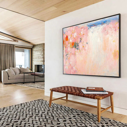 Pink Floral Light - Scene Abstract Art for Charming Vanity Area DLZ2795