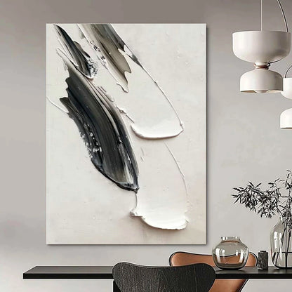 Gray - White Textured Art for Urban Loft & Neutral - Toned Gallery DLZ2369