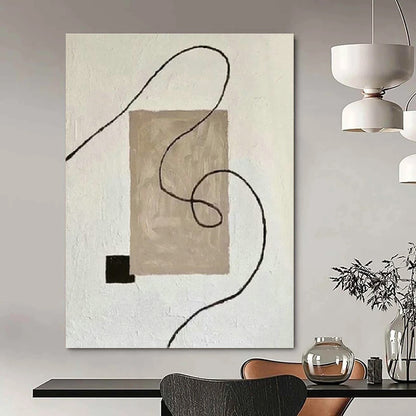 Minimalist Line Abstract Art for Scandinavian Bedroom & Minimalist Gallery DLZ1334