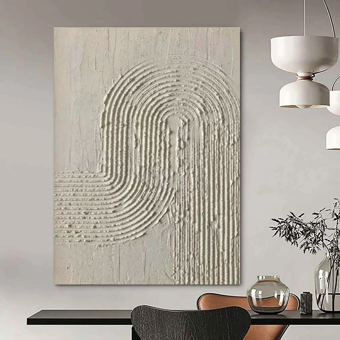 Textured Minimalist Art for Modern Spa & Art - Inspired Home Office DLZ1437