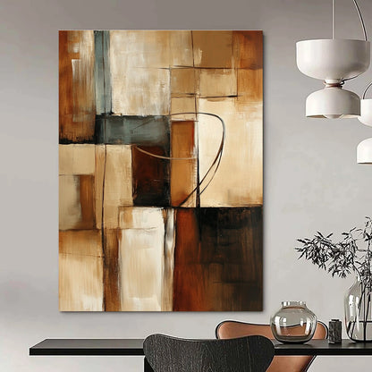 Geometric Neutral Color Blocks for Scandinavian - Style Home & Contemporary Art Gallery STSC751