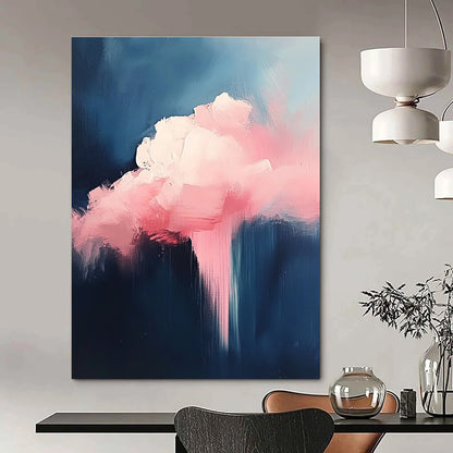 Dreamy Pink Cloud Abstract Art for Nursery & Lounge STSC671