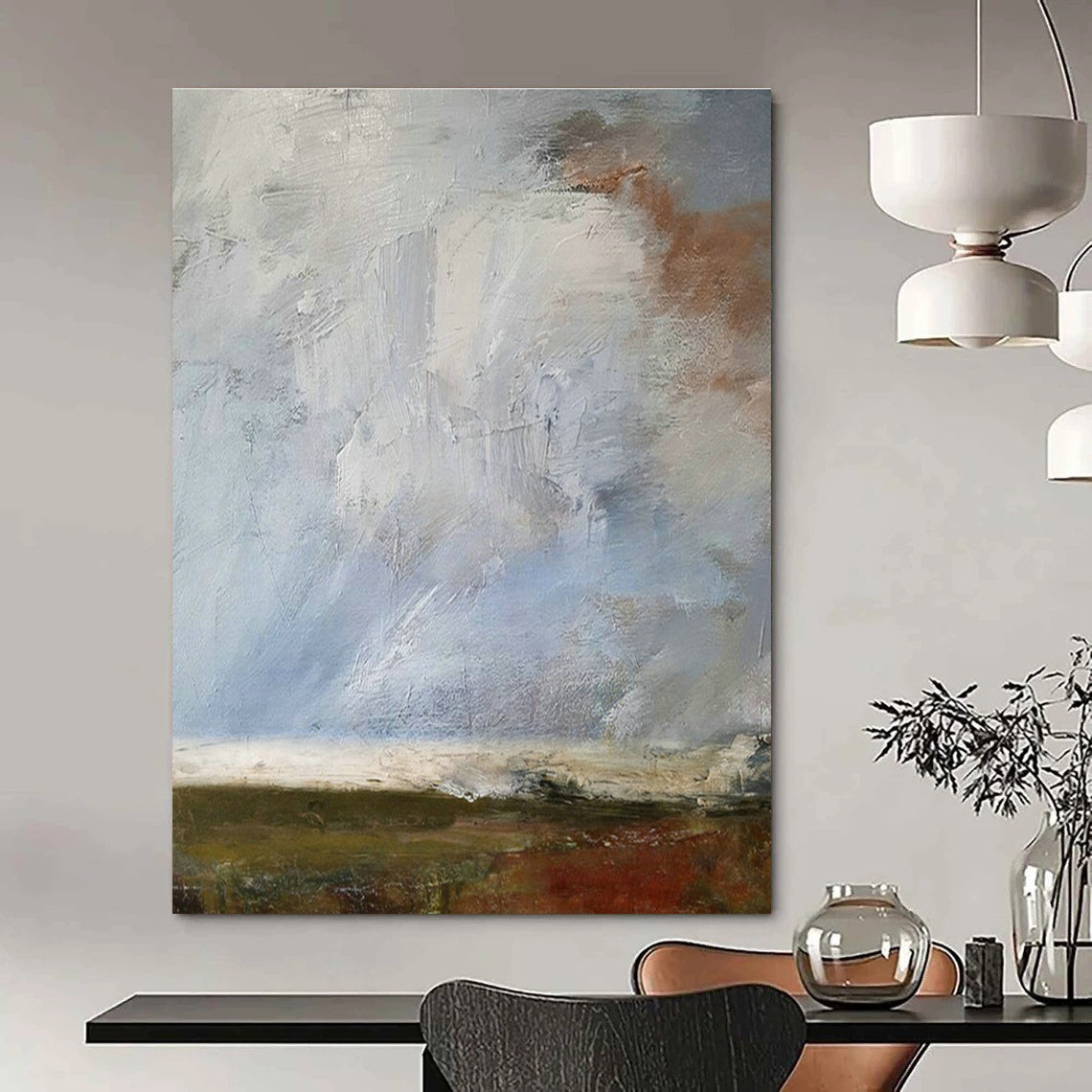 Textured Landscape Art for Countryside Inn & Nature - Lover's Home DLZ2047