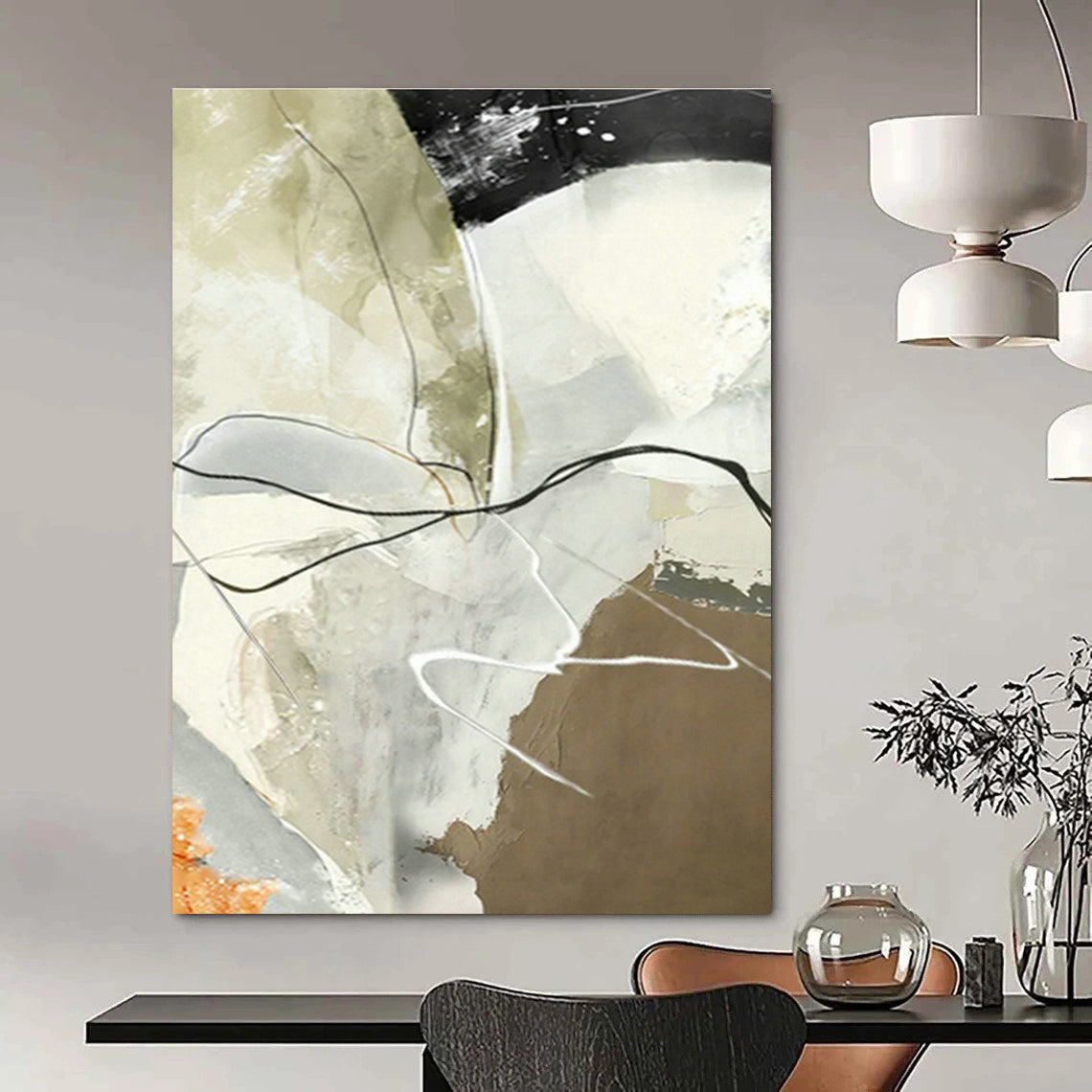 Line - Interwoven Abstract Art for Modern Office & Art Gallery DLZ1244