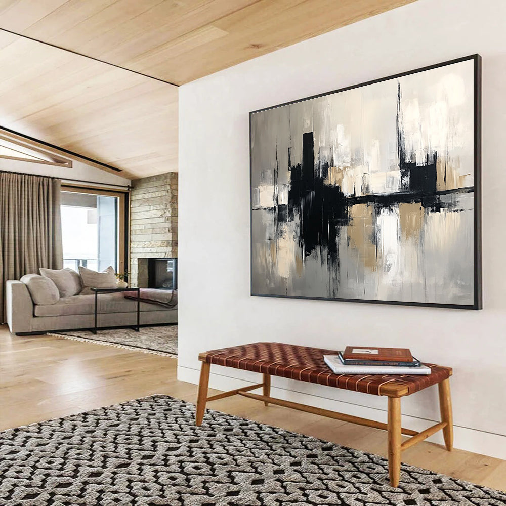 Abstract Cityscape Art for Urban Loft & Business Office SC017
