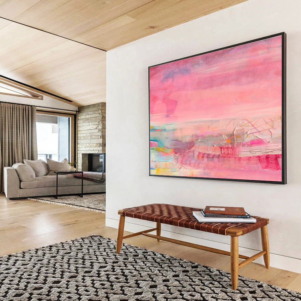 Pink - Purple Romantic Abstract Art for Dreamy Dressing Rooms DLZ2419