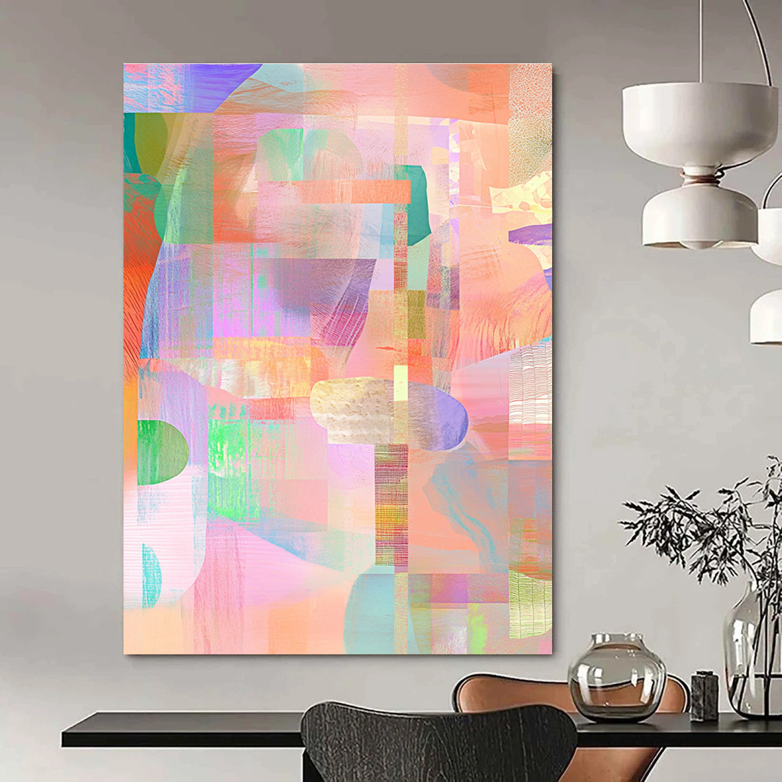 Pastel Color Collage for Bohemian - Style Bedroom & Artistic Retail Space STSC561