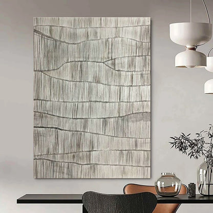 Gray Wave - Line Art for Minimalist Gallery & Corporate Waiting Room DLZ1049