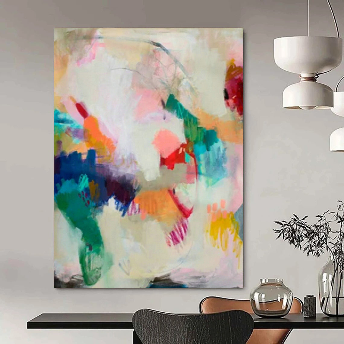 Vibrant Abstract Art for Creative Studio & Art - Loving Café DLZ1438