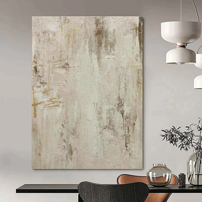 Beige - Gray Abstract Art for Modern Office Reception Lounge Areas DLZ0224