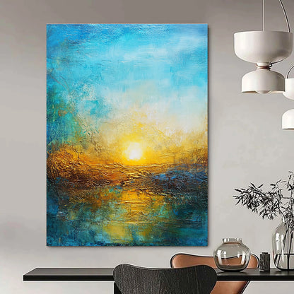 Textured Sunset Landscape for Coastal Home Living Room & Beach Resort Spa STSC200