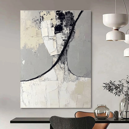 Abstract Figure in Grey for Art - Inspired Studio & Modern Home Library STSC383