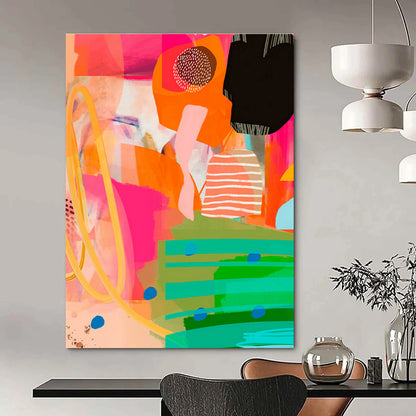 Colorful Geometric Abstract Art for Modern Office & Trendy Café DLZ0650