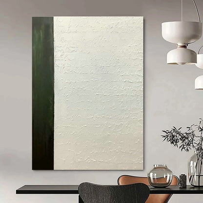 Green - White Calligraphy Relief Art for Home Library & Vintage Café DLZ1188
