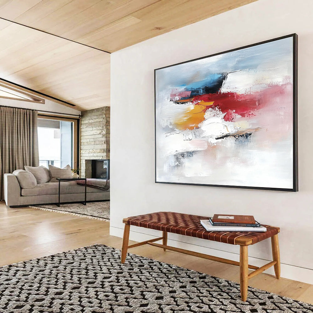 Soft Color Abstract Art for Feminine Boudoir & Calming Wellness Center SC157
