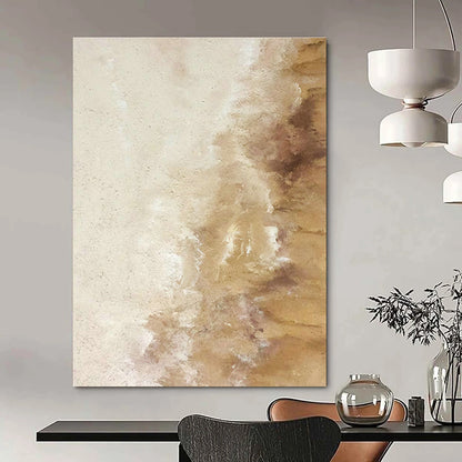 Beige - Brown Repeated Abstract Art for Bedroom & Neutral - Toned Café DLZ1237