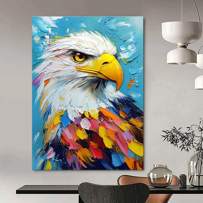 Colorful Eagle Portrait for Patriotic Office & Wildlife - Themed Bar STSC1285