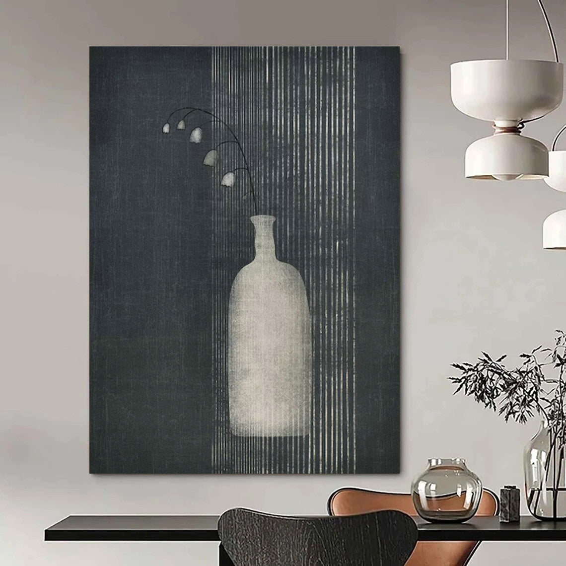 Minimalist Floral Art for Scandinavian Kitchen & Boho - Chic Dining Nook DLZ1373