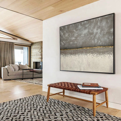 Gray - Gold Decorative Art for Industrial - Style Loft Offices DLZ2556