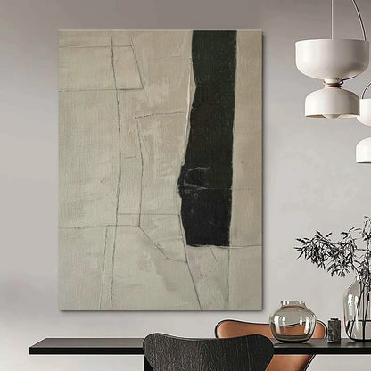 Geometric Division Abstract Art for Minimalist Office & Home Entryway DLZ1165