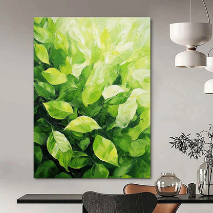 Lush Green Leaves Art for Nature - Inspired Home Kitchen & Botanical Café STSC1032