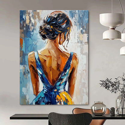 Back View of a Woman for Feminine Spa & Elegant Dining Room STSC863