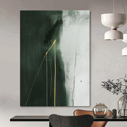 Dark Green with Gold Streaks for Sophisticated Dining Room & Art Gallery Lounge STSC1241