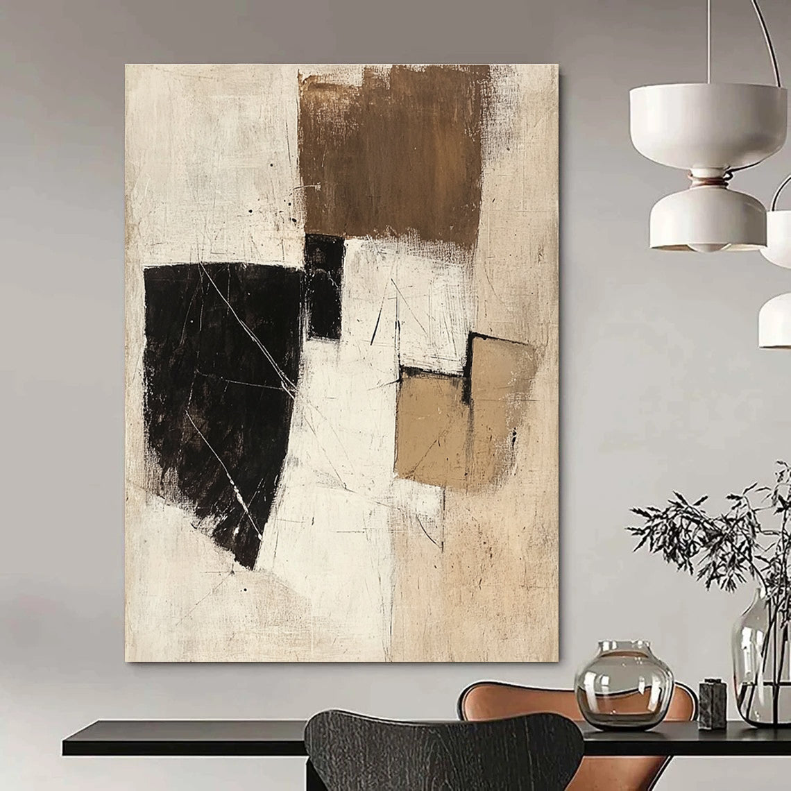 Abstract Geometric Shapes Art for Studio & Contemporary Home STSC738