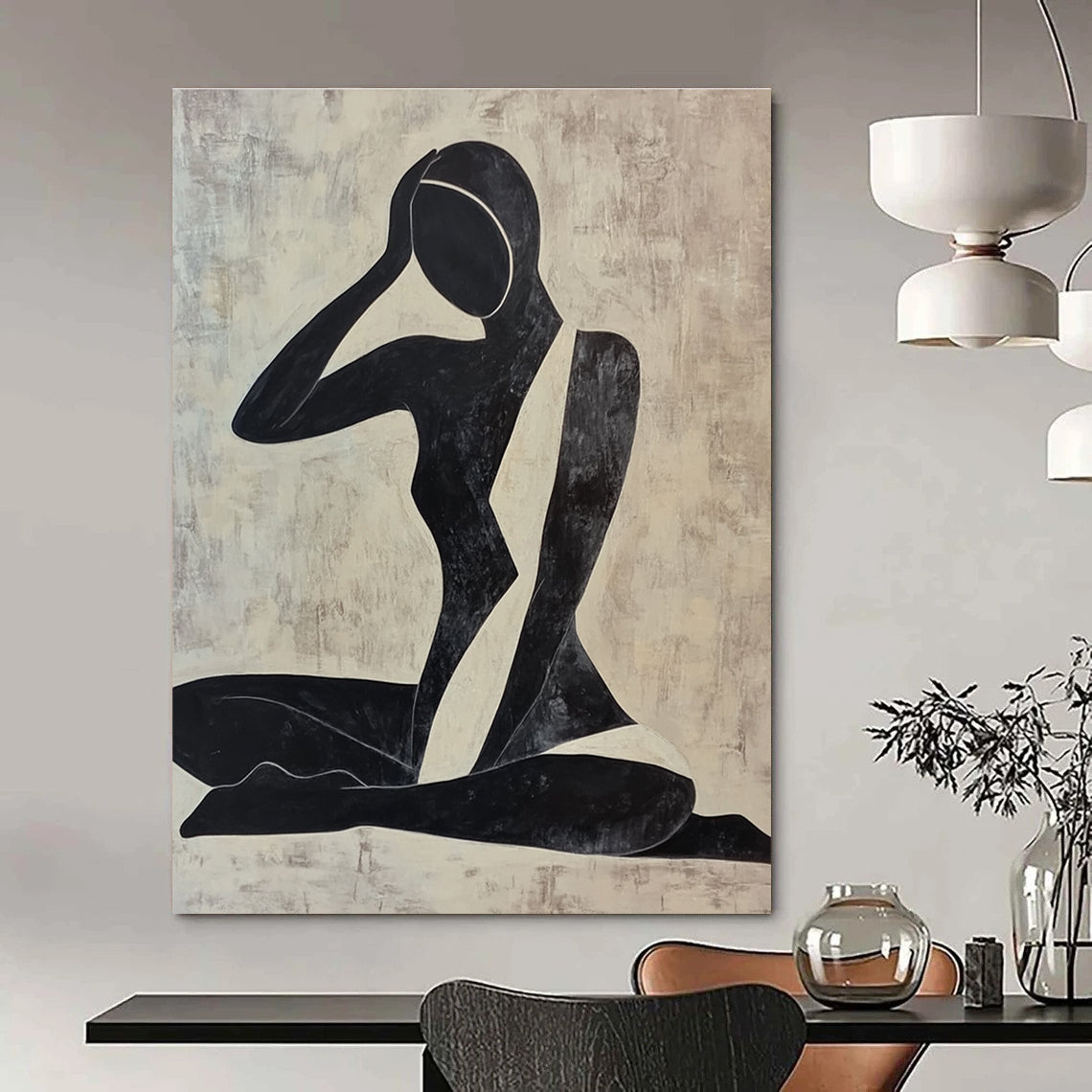 Minimalist Figurative Art for Zen Space & Contemporary Gallery STSC012