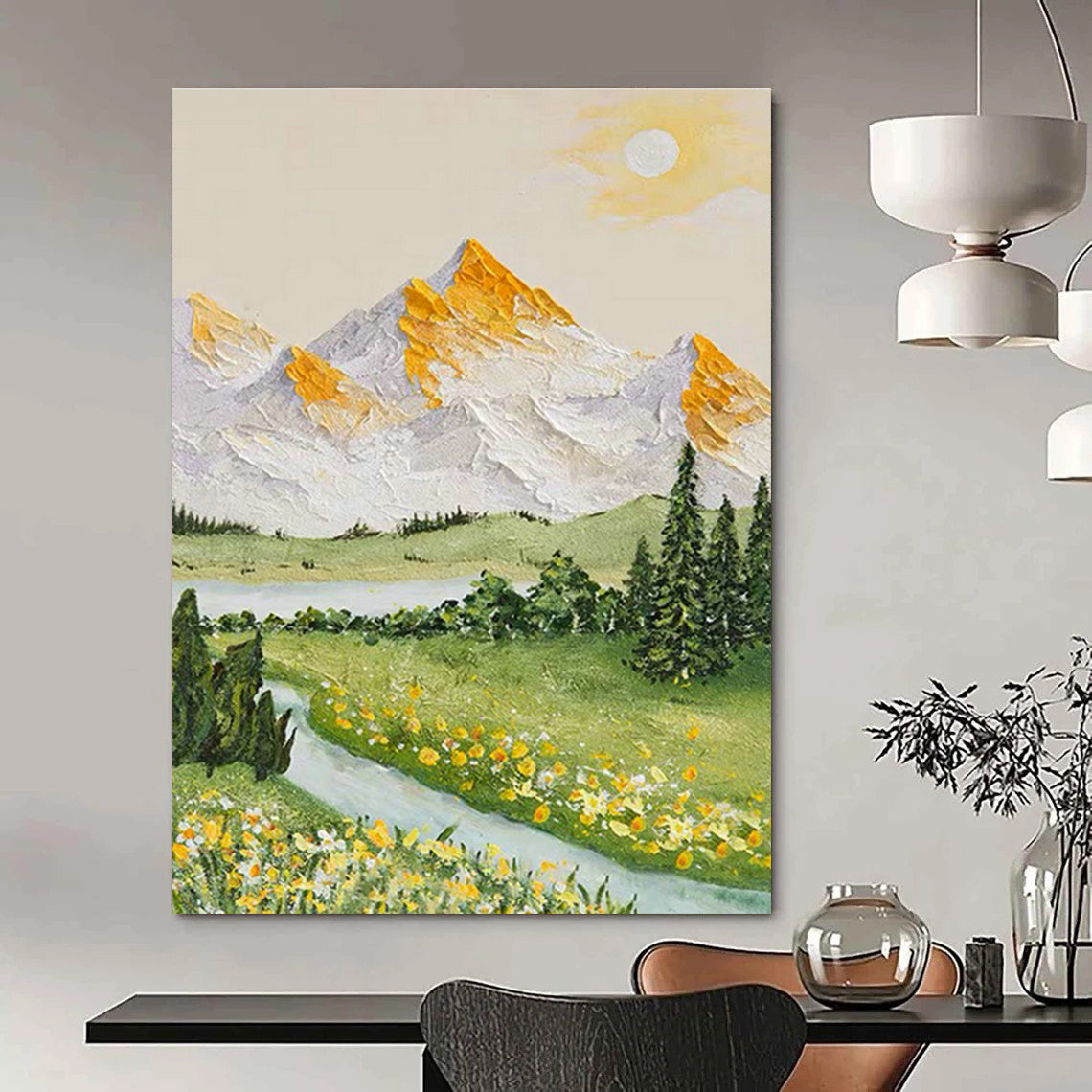 Pastoral Landscape Art for Country Inn Breakfast Nook & Garden Center DLZ1044
