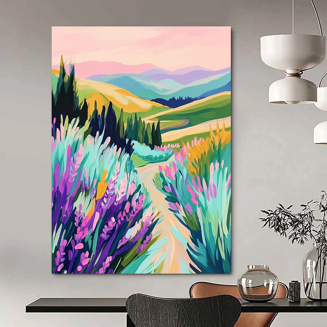 Colorful Landscape Path for Nature - Inspired Bedroom & Outdoor - Themed Café STSC1224