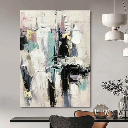 Colorful Block Abstract Art for Living Room & Art Studio DLZ0498