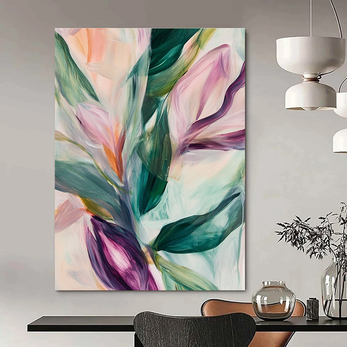Colorful Floral Abstract for Bohemian Bedroom & Garden - Inspired Restaurant STSC314