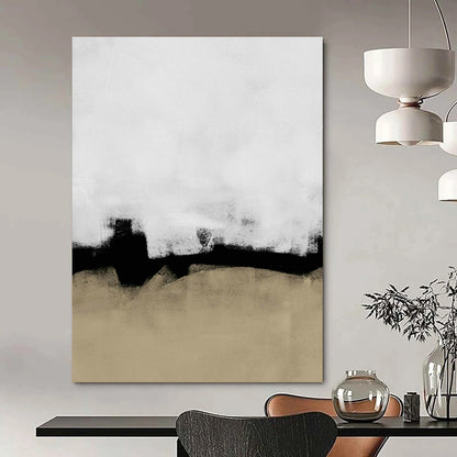 Black - White - Brown Abstract Art for Living Room & Study DLZ0515