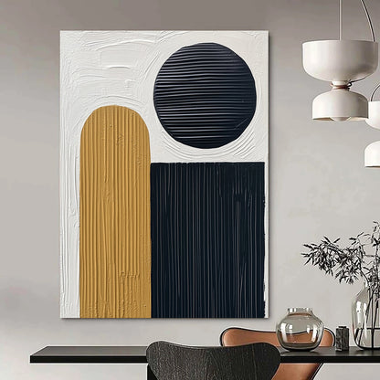 Geometric Textured Abstract for Minimalist Home Office & Art Gallery Corridor STSC451