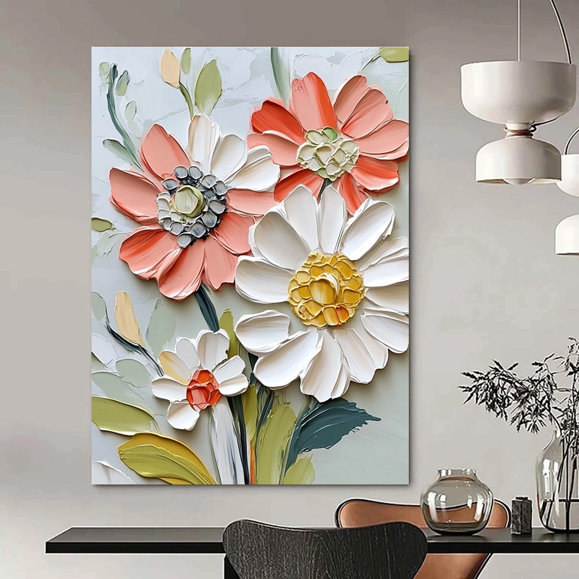 Textured Floral Bouquet for Feminine Bedroom & Floral Design Studio STSC1126