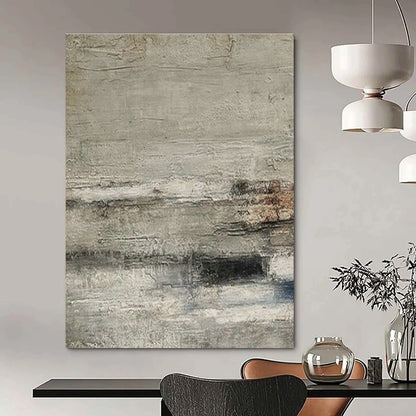 Gray - White - Brown Textured Art for Rustic Restaurant & Art - Themed Hotel DLZ1872