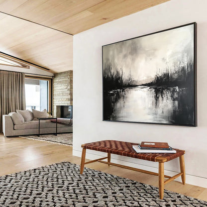 Monochrome Landscape Art for Minimalist Office & Art Gallery SC011