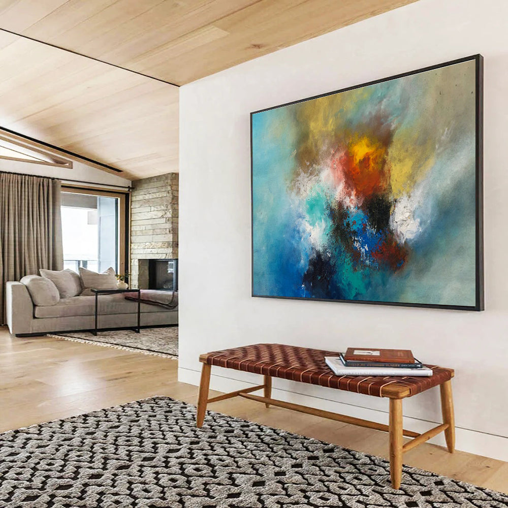 Color - Blending Abstract Art: Craft a Romantic Bedroom Retreat DLZ2386