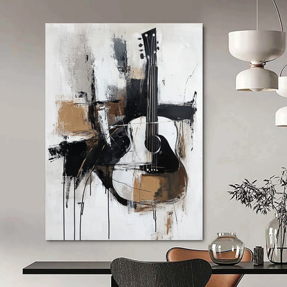 Abstract Guitar Art for Music Studio & Art - Centric Café STSC818