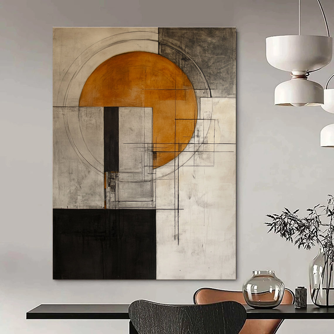 Geometric Abstract Art for Studio & Hallway STSC661