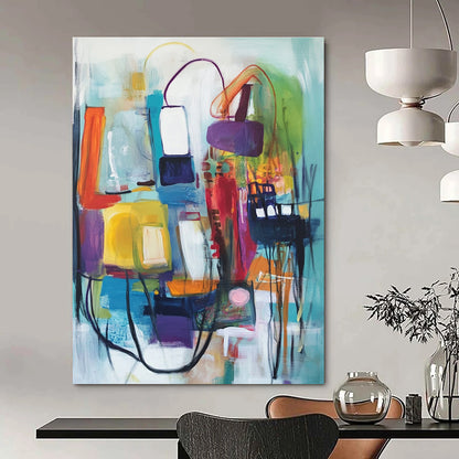 Colorful Abstract Composition for Design Studio & Trendy Boutique STSC823