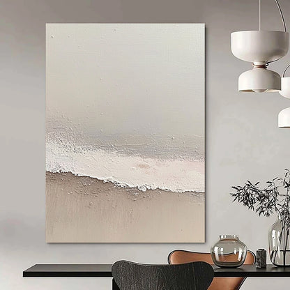Minimalist Beige and White Art for Modern Home Office & Calm Home Library STSC1427